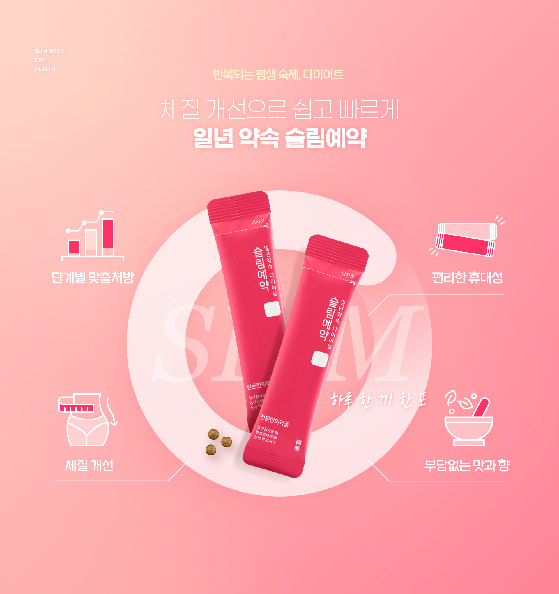 체질 개선으로 쉽고 빠르게 일년 약속 슬림예약